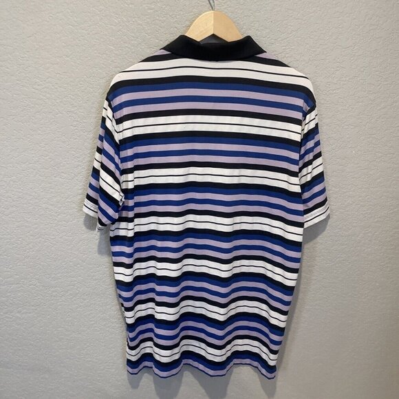 Nike Golf Polo Shirt Men's Large L Purple Collared Golfing Standard Fit - Picture 5 of 9